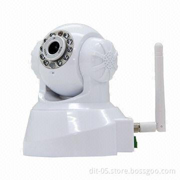 P2P IP Camera, Supports 802.11.b/g/n Wireless Protocol, Built-in Microphone